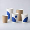 Custom printed paper cups in assorted sizes