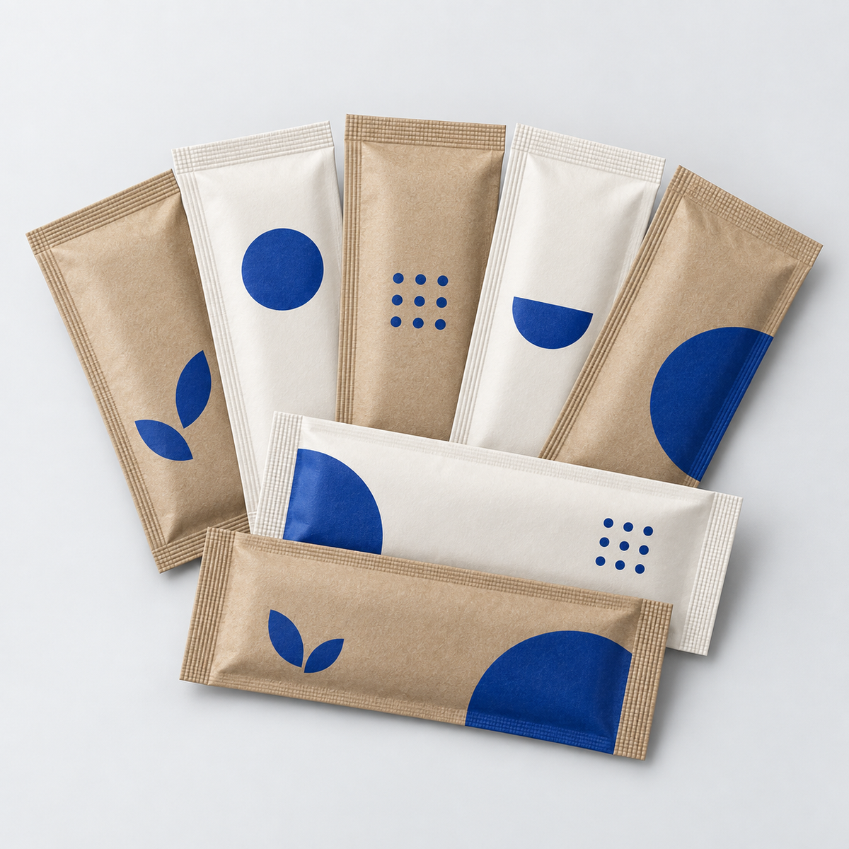 Individually wrapped custom printed wet wipes